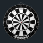 黒パーソナライズされた色と白の2色ダーツボード ダーツボード<br><div class="desc">黒パーソナライズされた色と白の2色ダーツボード。</div>