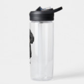 黒パーソナライズされた色のコカポ ウォーターボトル (左面)