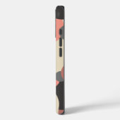 黒パーソナライズされた赤分子iPhoneケース Case-Mate iPhoneケース (裏面 / 左)