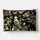 黒パーソナライズされた金ゴールド抽象芸術植物学 アクセサリーポーチ (裏面)