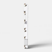 黒パーソナライズされた頭三色コルギドッグ Case-Mate iPhoneケース (裏面 / 左)