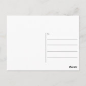 黒パーソナライズされた魚最高のレシピ ポストカード (裏面)