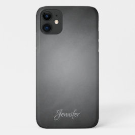 黒パーソナライズされた黒板ヴィネット iPhone 11 ケース