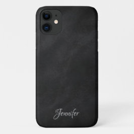 黒パーソナライズされた黒板 iPhone 11 ケース