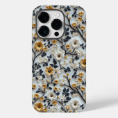 黒パーソナライズされた、白、金ゴールド刺繍 Case-Mate iPhoneケース (裏面)