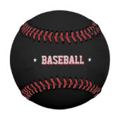 黒パーソナライズされた 野球ボール (正面)