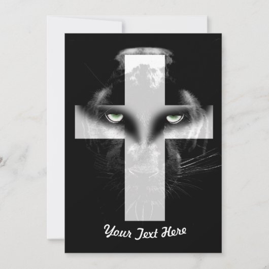 黒ヒョウ十字 招待状 (正面)