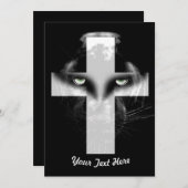 黒ヒョウ十字 招待状 (正面/裏面)