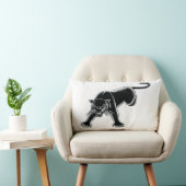 黒ヒョウ枕 ランバークッション (椅子)