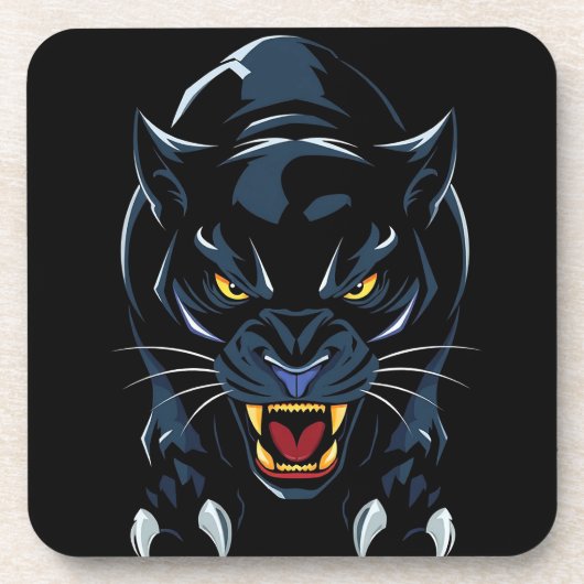 黒ヒョウ コースター (正面)