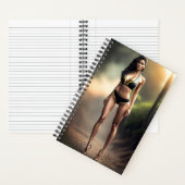 黒ビキニ手帳を着た少女 ノートブック (内側)