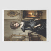 黒ビクトリアン服の貴族女性 薄葉紙 (正面)