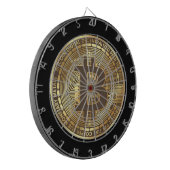 黒ビットコイン硬貨用ダートボード ダーツボード (正面左)