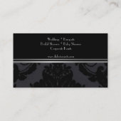 黒ビロードダマスクイベントプランナー名刺 名刺 (裏面)