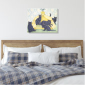 黒ビロード キャンバスプリント (インサイチュ (寝室))