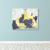 黒ビロード キャンバスプリント (インサイチュ (ウッドフロア))