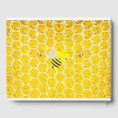 黒ビーパーソナライズされた(昆虫)マルハナバチ赤ちゃんシャワーブック ゲストブック (裏面)