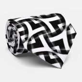 黒ファンキーと白のファッションネックタイ ネクタイ (ロール)