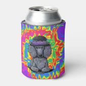 黒ファンキープードル 缶クーラー (缶正面)