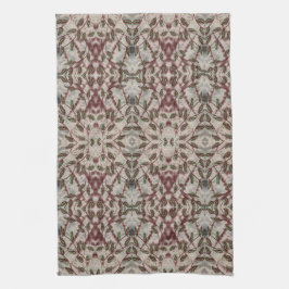 黒ファンシーとブルゴーニュのハンドタオル キッチンタオル