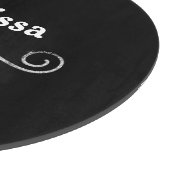 黒ファンシーと銀 カッティングボード (角)