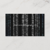 黒ファンシーダマスク結婚式ウェブサイトカード エンクロージャーカード (裏面)