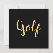 黒ファンシーモダンのGOLFはっきりしたスクリエレガントプト