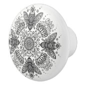 黒ファンシー蜂 セラミックノブ (右)