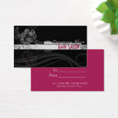 黒ファンシー髪サロン事業/ギフトカード (デスク)