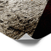 黒フィグランジリピン国旗 ポスター (角)