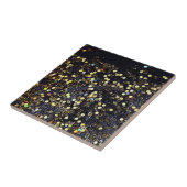 黒フェイクと金ゴールドの並び順タイル タイル (側面)