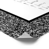 黒フェイクグリッター座席表 ポスター (角)