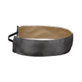 黒フェイクワニ革ヘッドバンド アスレチックヘッドバンド (左)