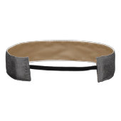 黒フェイクワニ革ヘッドバンド アスレチックヘッドバンド (裏面)