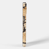 黒フェイク大理石インサート付きコルク Case-Mate iPhoneケース (裏面 / 右)