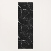 黒フェイク大理石銀脈 ヨガマット (裏面)