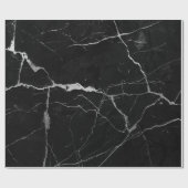 黒フェイク大理石 ラッピングペーパー (フラット)