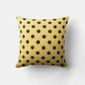 黒フェイク点付き金箔装飾用クッション クッション (裏面)