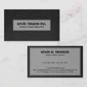 黒フェイク皮質感 名刺 (正面/裏面)
