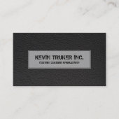 黒フェイク皮質感 名刺 (正面)