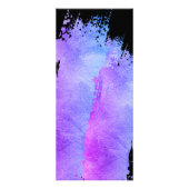 黒フェイク色の絵を描紫金属ストローク ラックカード (裏面)