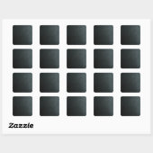 黒フェイク革テクスチャ スクエアシール (シート)