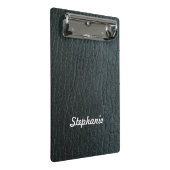 黒フェイク革テクスチャ ミニクリップボード (アングル)