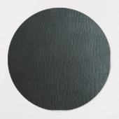 黒フェイク革テクスチャ ラベル (デザイン2)