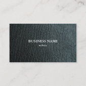 黒フェイク革テクスチャ 名刺 (裏面)