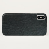 黒フェイク革テクスチャ Case-Mate iPhoneケース (裏面(横))
