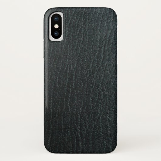 黒フェイク革テクスチャ Case-Mate iPhoneケース (裏面)
