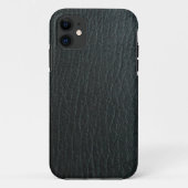 黒フェイク革テクスチャ Case-Mate iPhoneケース (裏面)
