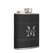 黒フェイク革 フラスク (右)