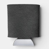 黒フェイク革 缶クーラー (裏面)
